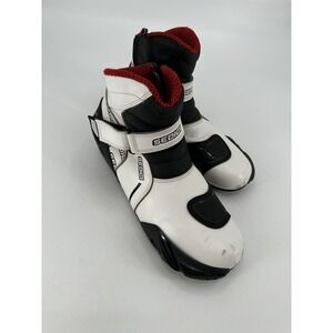 Sedici Motorcycle Performance Riding Boots‎ Shoes Black/White Men's Size 13